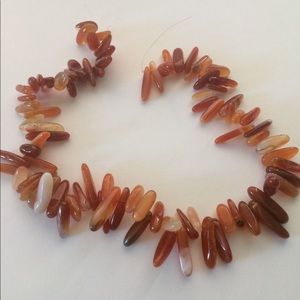 String of Rare REAL Red Fluorite